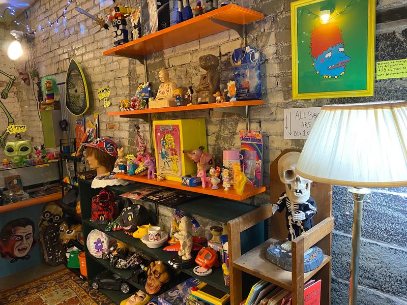 This Spooky Thrift Shop In Michigan Is Packed With Creepy Oddities And Dark Art Collectors Love Toys From Another Decade